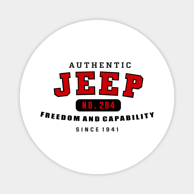 Authentic Jeep Magnet by Zulaeha